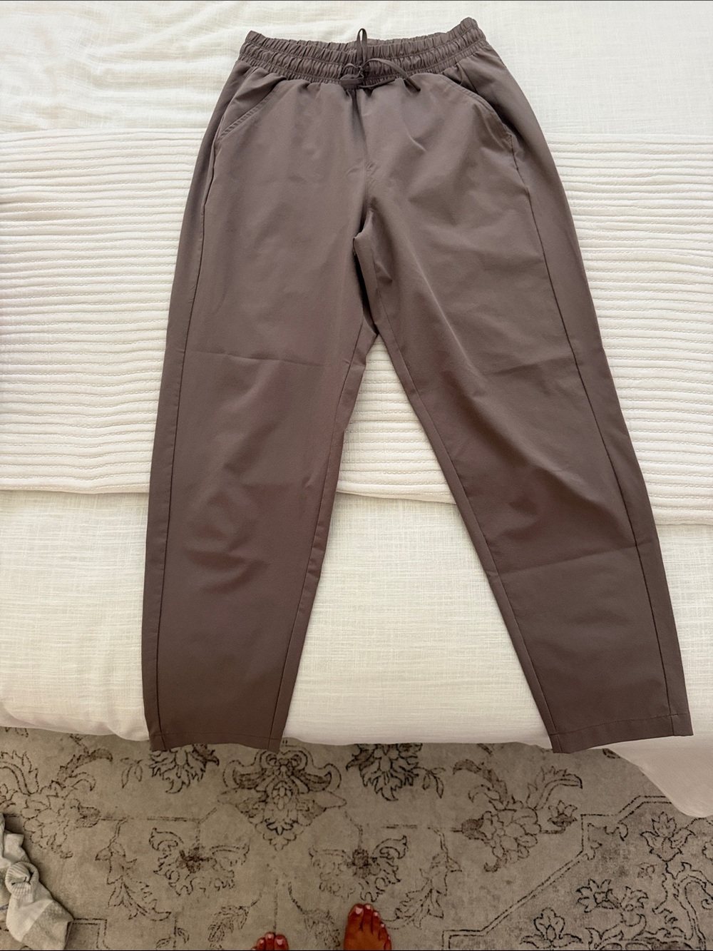 Target Brown Elastic Waist Track Pants